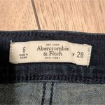 Abercrombie & Fitch Jean Shorts Size 6 28 Dark Faded Blue Denim Cuffed Photo 1