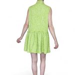 ZARA Green Textured Sleeveless Preppy Mini Dress Photo 2
