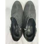 Vince Camuto Womans Size 8.5 M Black Leather Vented Zip Block Heel Bootie Photo 5