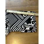 Chico's Chico’s Womens Emma Dress Size 2 US Medium Black White Geo Floral Elbow Sleeve Photo 5