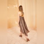 Ulla Johnson NEW Jade Dress Mica One-shoulder Pleated Satin Midi Dress Size 6 Photo 2