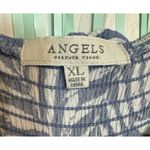 Angels Forever Young Jumpsuit, Blue/White Leaf Print, Adjustable Straps, XL Blue Photo 4