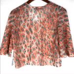 Lovers + Friends  Sheer Crop Top Animal Print nwt‎ Photo 4