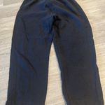 Bryn Walker  Women's Size M Black 100% Linen Pull On Wide Leg Cropped Pants Photo 4