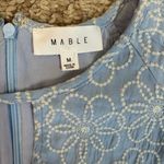 MARBLE Blue and White Floral Mini Dress Size Medium Photo 10