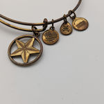 ALEX AND ANI  Star of Strength Bracelet Bangle Charm Gold Adjustable Photo 2