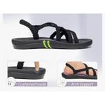 Brand New Megnya Womens Size 41 US 11 Black Arch Support Strappy Comfort Sandals Photo 2