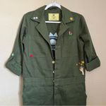 CBONZ Watch Your Back Evil Eye Organic Hemp Cotton Jumpsuit in Green Large Photo 3