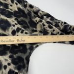 ZARA Basic Dress Womens Medium Animal Print Tie Waist Short Sleeve Chic Stylish Photo 5