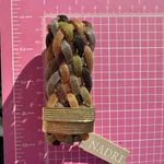 Nadri Matte Brass Cuban Elegant Multicolor metal Braided Bracelet 7” New in 🎁 Silver Photo 3