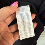 Ralph Lauren Lauren  Long Sleeve Draped Front Jersey Dress Black 14 Photo 4