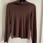 Jones New York Brown Turtleneck Shirt Photo 0