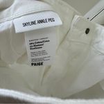 Paige  Skyline Ankle Peg Optic White Straight Leg Jeans Size 31 Photo 9