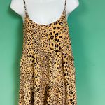 Wishlist Cheetah Print Tiered Mini Dress Photo 0