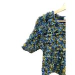 Gantos Eyelash Sweater Blue Size M Vintage Size M Photo 5