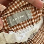 Everlane Women’s full Gingham plaid button front cotton maxi skirt size xl Photo 5