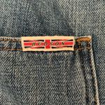 Hudson Jeans Blue Distressed Frayed Hem Shorts Overalls - M Photo 2