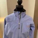 The North Face  Apex Bionic Soft‎ Shell Hooded Periwinkle Blue Jacket Full Zip S Photo 1