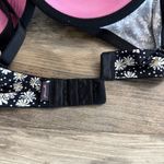 Victoria's Secret Victoria’s Secret PINK Daisy Print Push-Up Bra – Size 34D Black Floral Photo 2