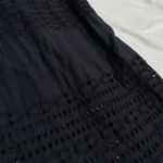 J CREW‎ Eyelet Lace Black Tank Midi Ruffle Tiered Sun Dress 10 Photo 1