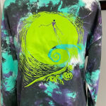 Disney  Tim Burtons The Nightmare Before Christmas Tie Dye Sweatshirt Size Medium Photo 1