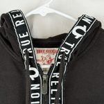 True Religion  Women's Cotton Blend Black/White Full Zip Track Jacket Large Photo 9