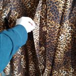 Diane's Essentials Leopard Print Blazer Jacket Size M Photo 2