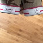 Coach  women’s leatherware signature lace up sneakers size 5.5 brown, tan & pink Photo 5