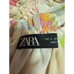 ZARA Multicolor Floral Chiffon Sleeveless Cami Camisole Maxi A-line Tank Dress L Photo 5