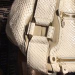 Jimmy Choo  large satchel cream color with gold hardware Photo 9