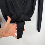 Free People Intimately Turnt Draped Bodysuit Black Long Sleeve Size Small Photo 8