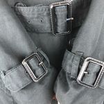 Banana Republic Black Belted Trench Coat Size Small Photo 3