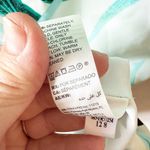 Chico's Black Label Tropical Print Dress Size 12 White Green Botanical NWT Cruise Photo 5