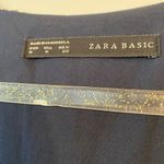 ZARA  Lace Flounce Navy Blue Dress Photo 5