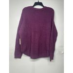 st. john's bay  sweater women's large petite Crewneck Purple Cable Knit NWT Photo 10