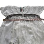 Johnny Was Daisy Eyelet Embroidered Mini Dress White Boho Casual Summer XS Photo 12