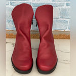 LOINTS OF HOLLAND LOTTUM RED/burgendy suede + smoothleather boots size 42/11.5 Red Photo 2