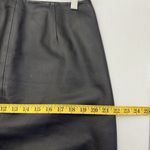 Newport News Vintage  Easy Style 100% Leather Pencil Skirt Corporate Sexy 14 Photo 4