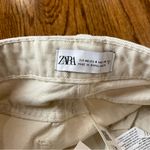 ZARA  Cream Jean Shorts NWT Photo 4
