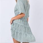 Princess Polly  Size 4 Candice‎ Sage Green Ruffle Short Sleeve Mini Dress Photo 8