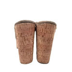 blowfish  womens CORK PLATFORM PEEPTOE MULES SIZE 8.5 Photo 4