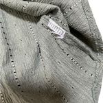 Frye Textured Long Sleeve Peasant Blouse Boho Western Eyelet Sage Green Photo 3