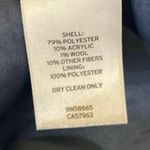 Treasure & Bond Women's Blue Wool Faux Fur Button Down Shacket Shirt Jacket Sz M Photo 4