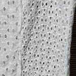 BCBG MaxAzria Sleeveless White Eyelet Blouse S Photo 2