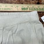 Joie NWT  Women's High Rise Zip Fly Linen Blend Pleated‎ Shorts Rainy Day Large Photo 4