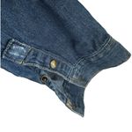 ZARA  Trafaluc Western Denim Snap Button Up Long Sleeve Double Pocket Shirt XS Photo 2