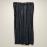 Isaac Mizrahi 3-Piece Pant/Skirt Suit Classic Pinstripe Design Black Women's 12 Photo 3