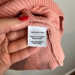 525 America  peach knitted half zip sweater Photo 3