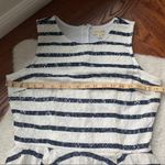 Maison Jules Black & White Striped Lace Fit & Flare Dress SZ M Photo 2
