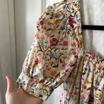 164 Rosie Cotswolds Dress Size Small Color Cream Green Red Photo 3